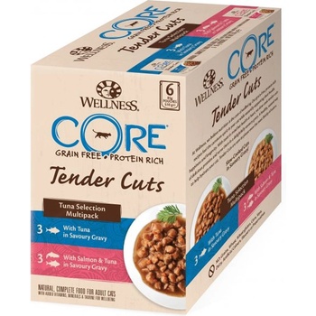 Wellness Core Tender Cuts Мултипак с риба тон 6 x 85 г