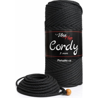 Cordy 3 mm černá 8001