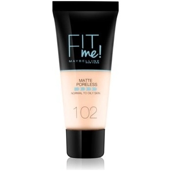 Maybelline Sjednocující make-up s matujícím efektem Fit Me! Matte & Poreless Make-Up 102 Fair Ivory 30 ml