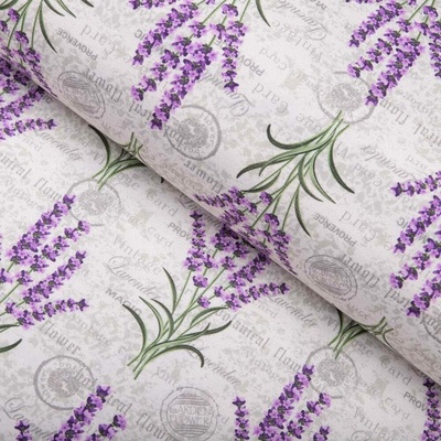 Dekorační látka PML-033 Provence levandule - šířka 150 cm
