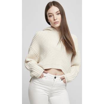 Urban Classics Dámsky sveter s kapucňou Oversized Hoody Sweater whitesand