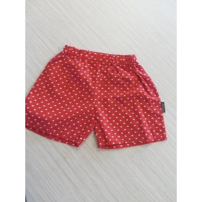 Drahstyl Puntíkované kraťasy červená