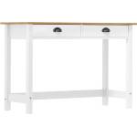 vidaXL Конзолна маса Hill с 2 чекмеджета 110x45x74 см бор масив (288994)
