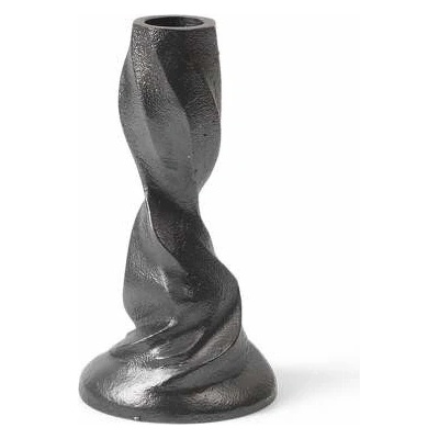 Ferm Living Svícen Gale Small, blackened aluminium