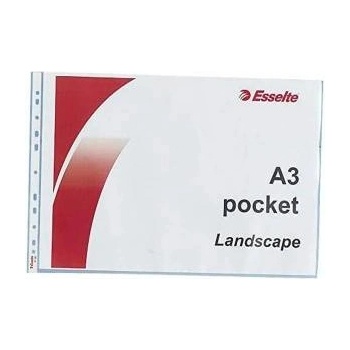 Esselte Case Esselte Landscape Pocket Horizontal Transparent A3 polypropylene 10Units