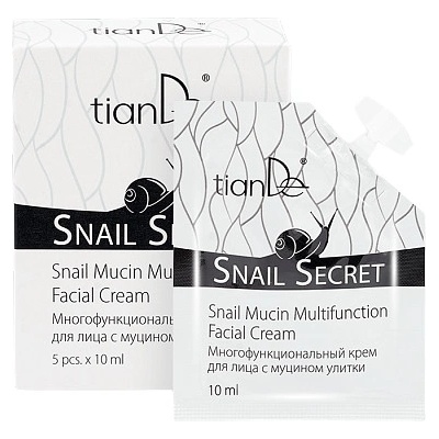 tianDe Snail Secret vícefunkční krém na obličej s mucinem hlemýžďů 5 x 10 ml – Zbozi.Blesk.cz