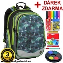 Školní batohy Bagmaster Element 9 B zelená Gray černá