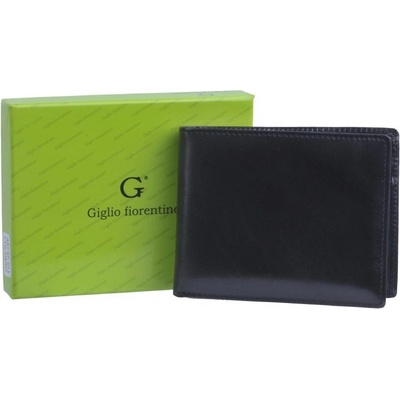 Giglio leather Pánská peněženka GF-011 černá zipová kapsa na mince