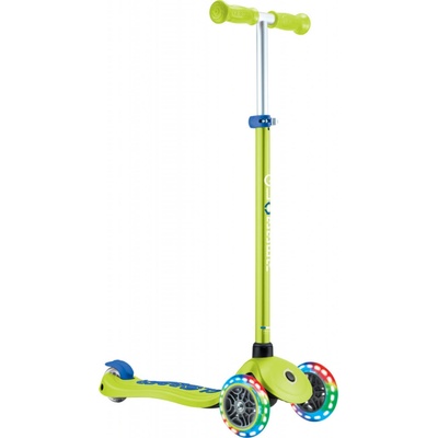 Globber Scooter Plus Primo Plus Lights V2 Svietiaca Lime zelená