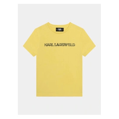 Karl Lagerfeld Kids Тишърт Z30055 S Жълт Regular Fit (Z30055 S)