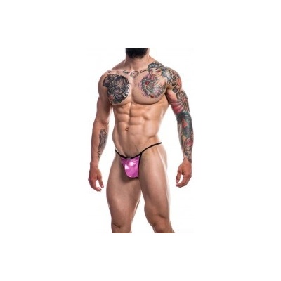 C4M String Pink Skai Renaissance - pánská g-string tanga – Zboží Dáma