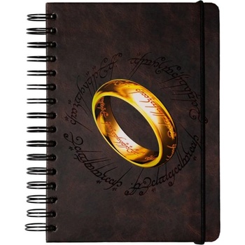 Erik Тефтер Erik Movies: The Lord of the Rings - The One Ring, със спирала, формат A5 (CTFBA50024)