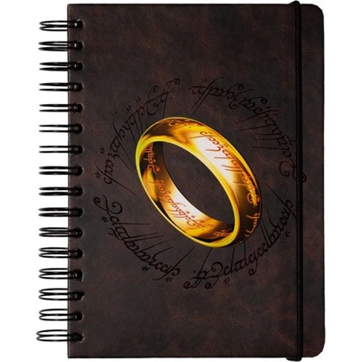 Erik Тефтер Erik Movies: The Lord of the Rings - The One Ring, със спирала, формат A5 (CTFBA50024)