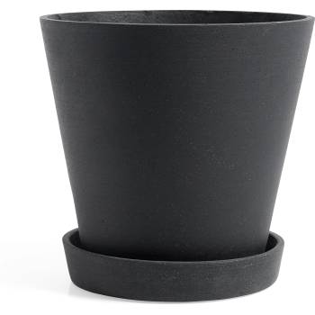 HAY Саксия Hay с поставка 21, 5 см черна (AB394-A604-AB68)