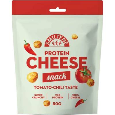 SMILTENE Křupavé sýrové kuličky s příchutí rajčete a chilli 50 g