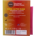 EXS Condoms Oral Latex Dams Flavoured Strawberry 1pc