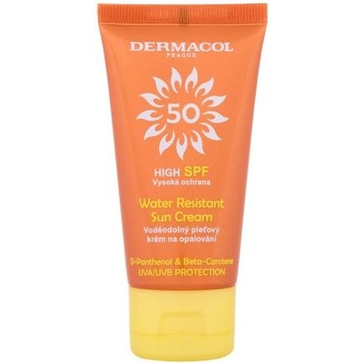 Dermacol Sun Water Resistant Cream SPF50 водоустойчив слънцезащитен крем за лице 50 ml унисекс
