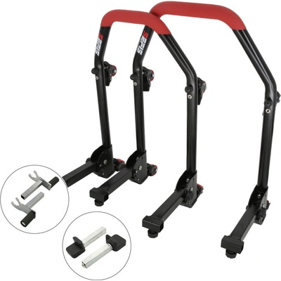 Sefis M20U sklopný pojazdný univerzálný moto stojan predný a zadný set - 2v1 / packy