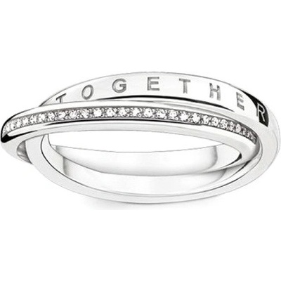 Thomas Sabo prsteň Navždy spolu D TR0018 725 14 48 Sterling silver