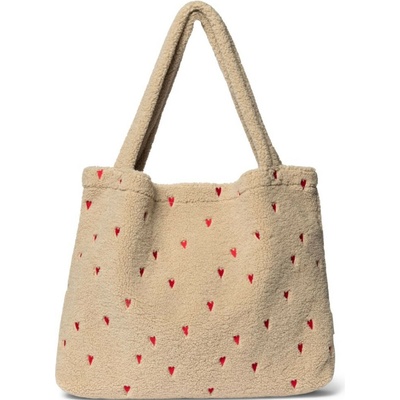 Studio Noos Teddy Hearts Mom Bag Ecru Hearts – Zboží Mobilmania