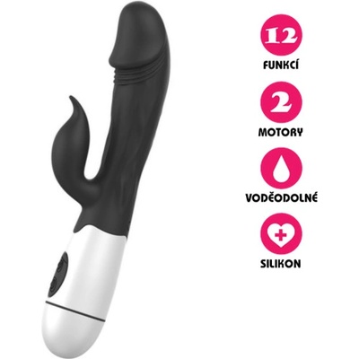 VšeNaSex.cz Silikonový Angle Rabbit černý