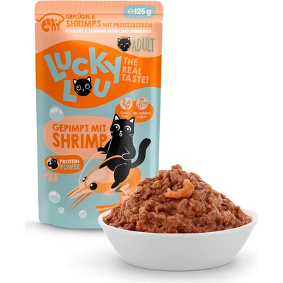 Lucky Lou Lifestage Adult Hydina a krevety 125 g