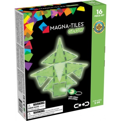 Magna-Tiles Magnetická stavebnica Glow 16 ks