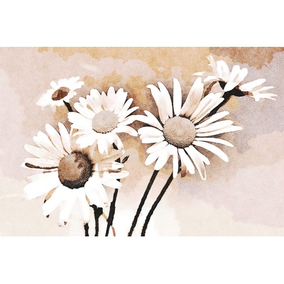 DIMEX ART Флизелинов фототапет кафяво цветя 375 x 250 см