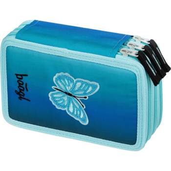 Baagl Училищен пенал триелажен Butterfly GRS BAAGL | Sin | Момчешки | UNI