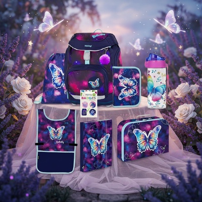 Oxybag Školní sada set 8dílný OXY Sherpy Motýl/08/01