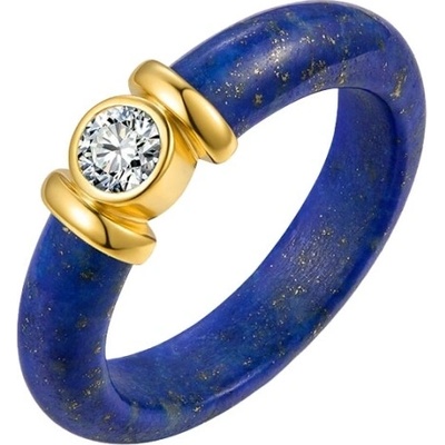 JAY Prsten z lapis lazuli se zirkonem Aurelia JAY 0188 ZS61243 52 Modrá
