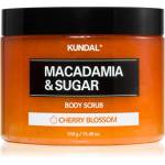 KUNDAL Macadamia & Sugar Cherry Blossom захарен пилинг с масло от шеа 550 гр