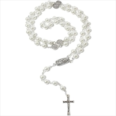 HARAHU Колие Броеница es-38826 - Бяла kp38826 (es-38826)