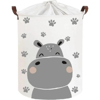 Image 1 of SIPO Кошница за съхранение на играчки с шнур Sipo - Хипопотам, 43 l (SBT43)