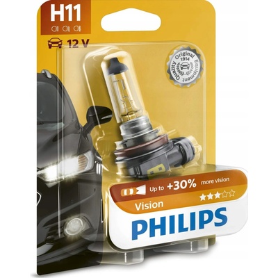 Philips Vision H11 PGJ19-2 12V 55W 12362PRC1
