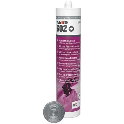 Akkit 602 Silikón na prírodný kameň 310 ml sivá