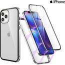 Puzdrá a kryty na mobilné telefóny Apple Púzdro Luxria Double Glass Magnetic - Iphone: 11 Pro Max Strieborné