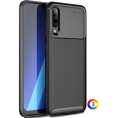 Samsung Galaxy A70s Drop Resistant Carbon Fiber Калъф и Протектор