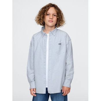 GAP Детска оксфордска риза с голям размер GAP GAP | Sin | Момчешки | 104-110