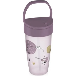LOVI Чаша със сламка Lovi - Junior, Lovely Girl, 350 ml, 14м+, розова (35/355_g)