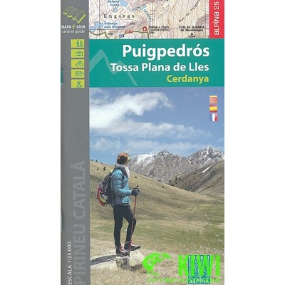 Editorial Alpina mapa Puigpedrós, Tossa Plana de Lles, Cerdanya 1:25 t.