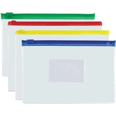 PANTA PLAST Obálka na zips, A5, PP, 140 mikr., PANTA PLAST, mix farieb