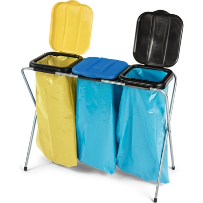 Noelle Stojan na odpadkové pytle 130 l trojitý skládací, pozinkovaný 11255120