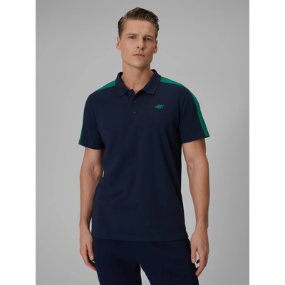 4F pánske regular polo tričko čierne
