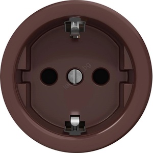 Kliklap - Ретро розетка за дома без рамка SCHUKO 230V/16A, кафява (KA0109)