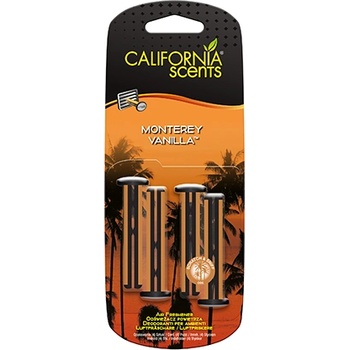 Image 1 of California Scents Vent Stick Monterey Vanilla aроматизатор за автомобил 4 бр