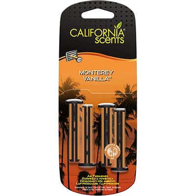 California Scents Vent Stick Monterey Vanilla aроматизатор за автомобил 4 бр