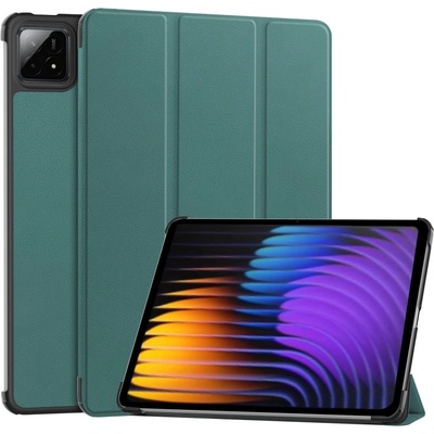 Vsetkonamobil 103519 LEATHER Zaklápací kryt pre Xiaomi Pad 7 / Pad 7 Pro / Pad 8 / Pad 8 Pro zelený