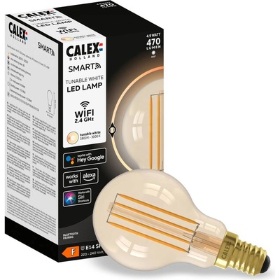 Calex Smart E14 P45 4,5W 1800-3000K dimm gold 2ks 5101003250