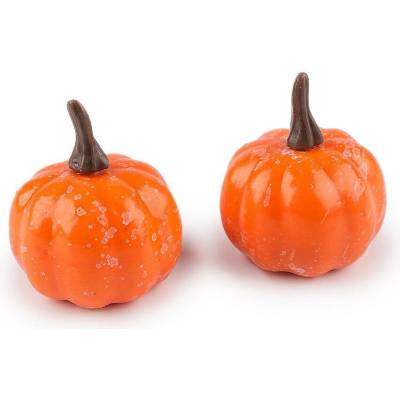 Umělé dýně na drátku Varianta: 2 oranžová bez drátku, Balení: 2 ks 58279/148788/280483